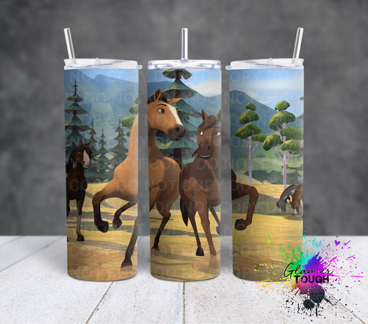 Cartoon Horse- 20oz Tumbler