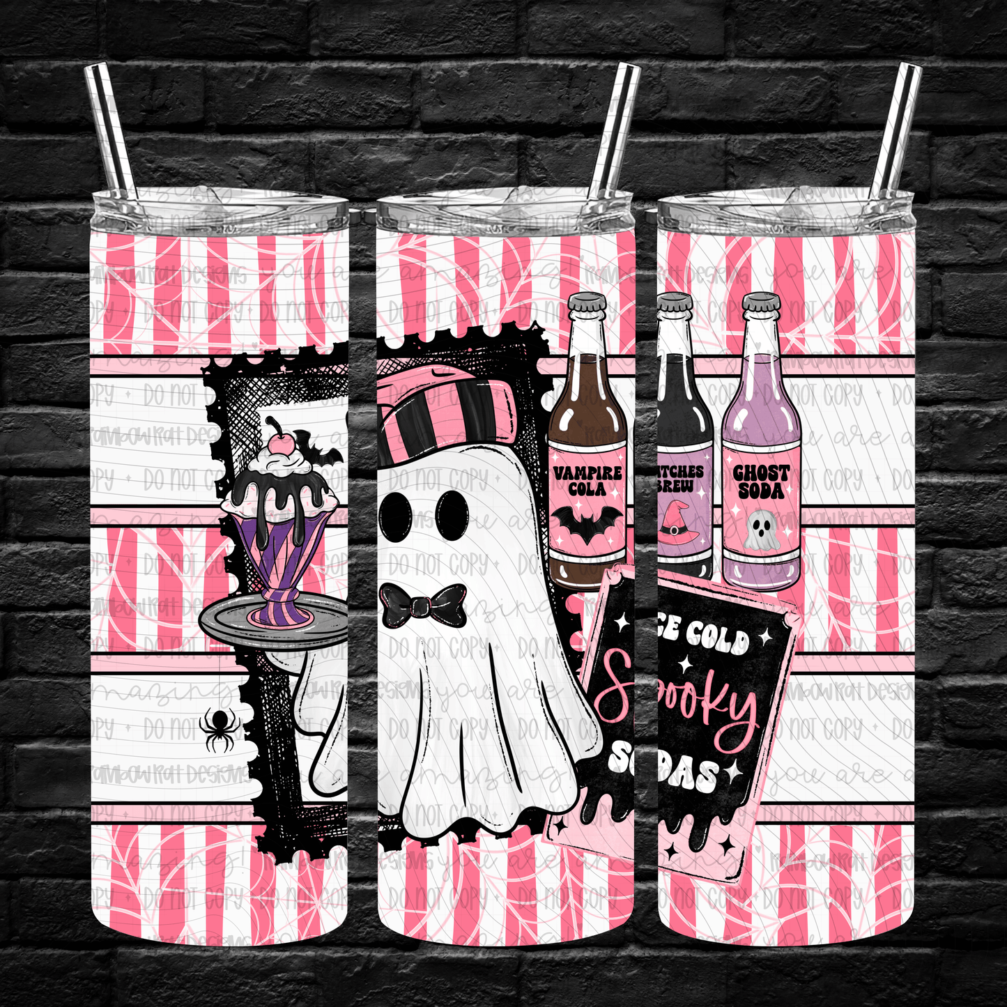 Beary Spooky- 20oz Tumbler Wrap Singles