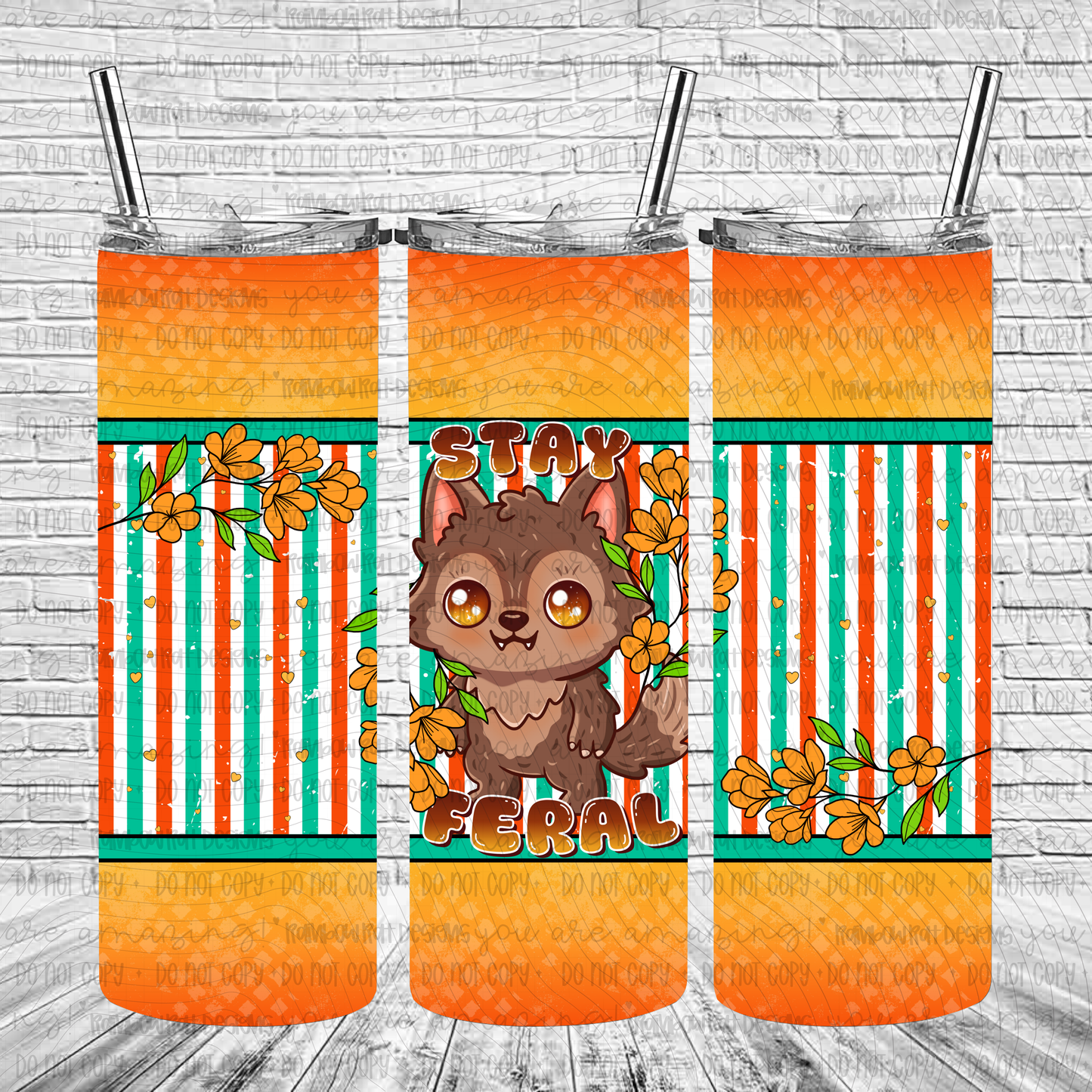Cryptid Cuties- 20oz Tumbler Wrap Singles