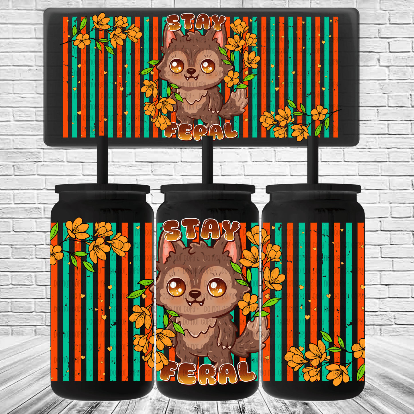 Cryptid Cuties- 16oz Libby Wrap Singles