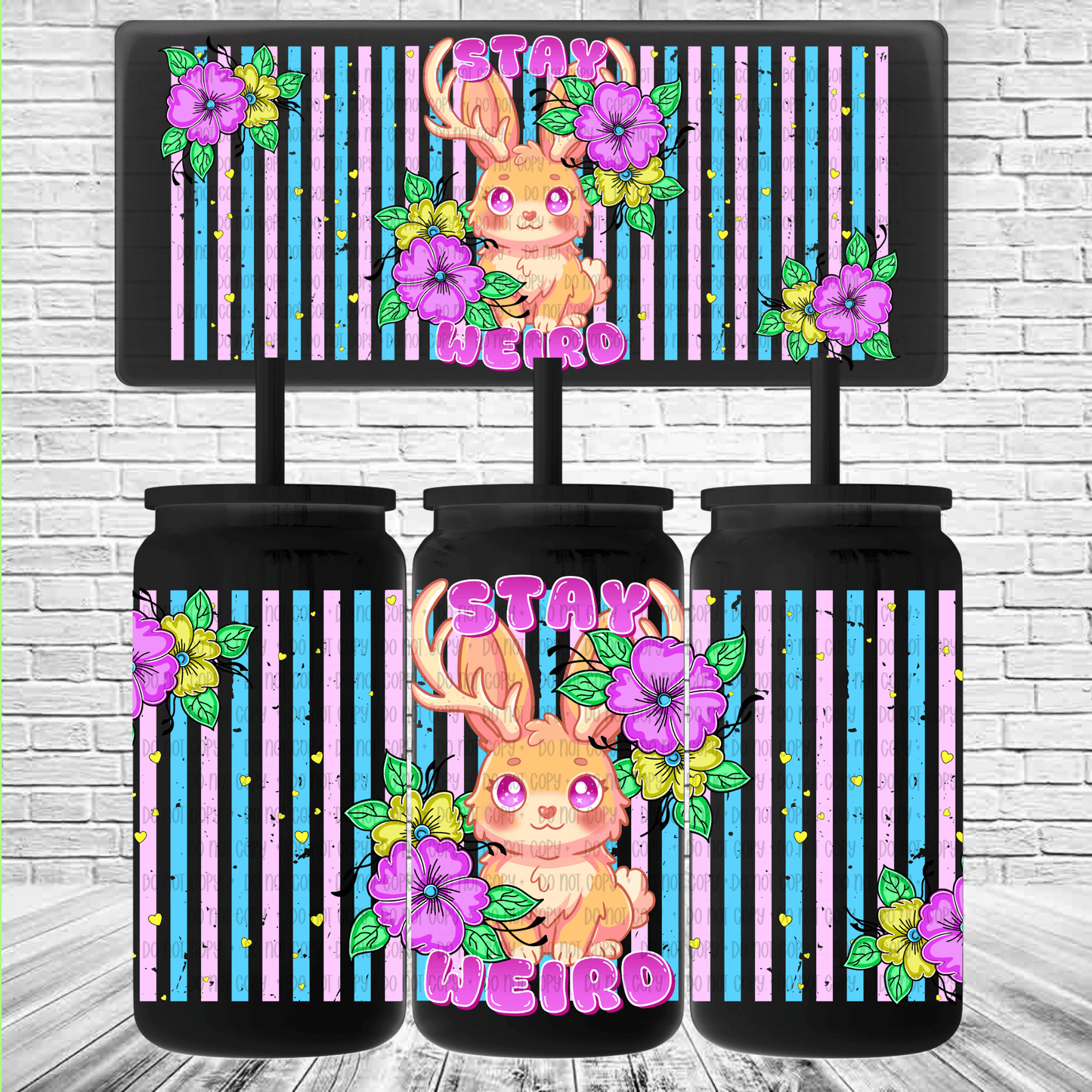 Cryptid Cuties- 16oz Libby Wrap Singles