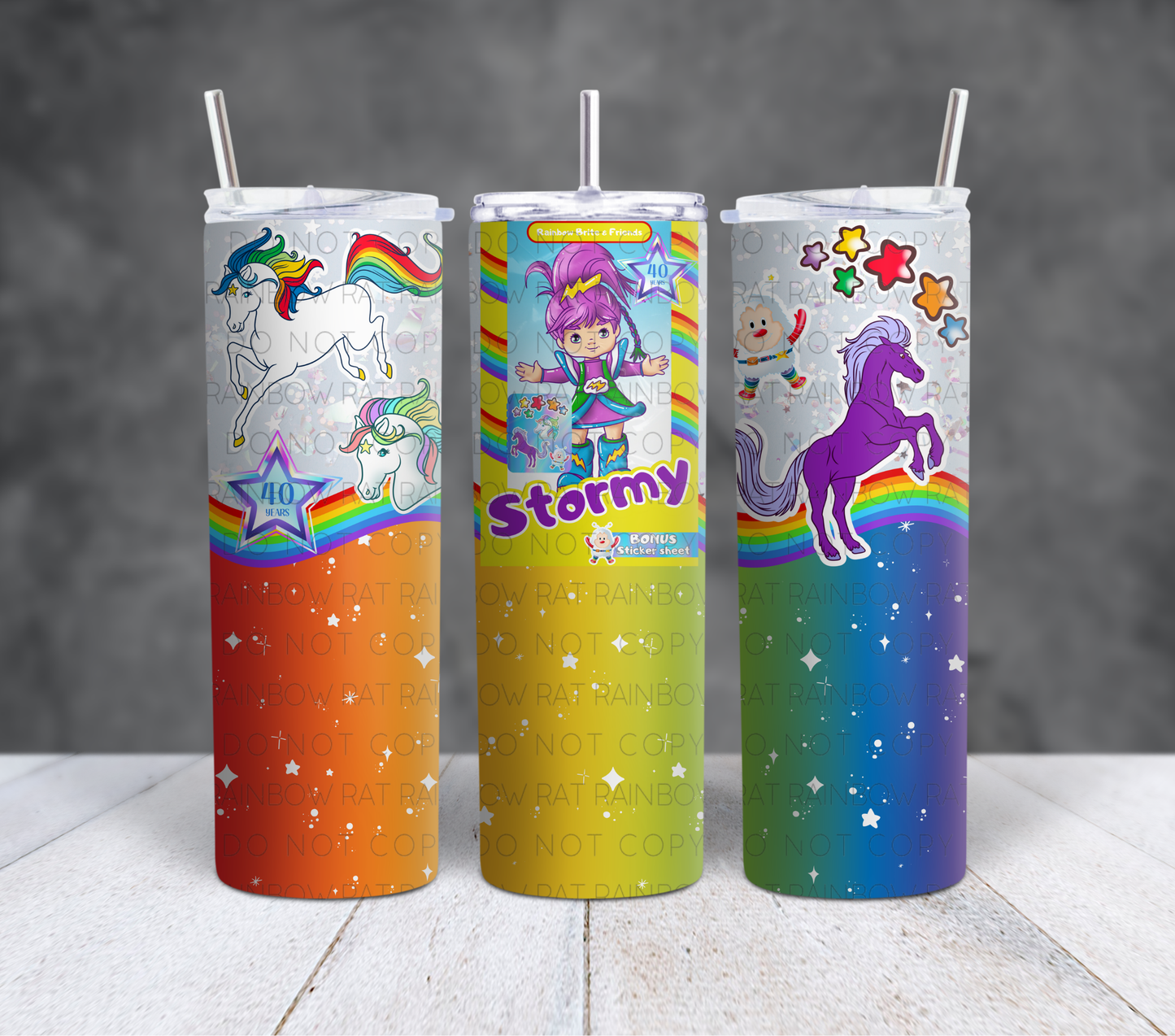 Rainbow Friends- 20oz Tumbler Wrap Singles