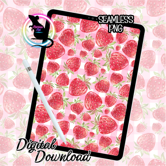 Strawberries- Seamless Design
