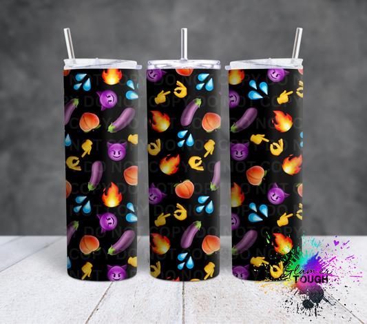 Suggestive Emojis- 20oz Tumbler