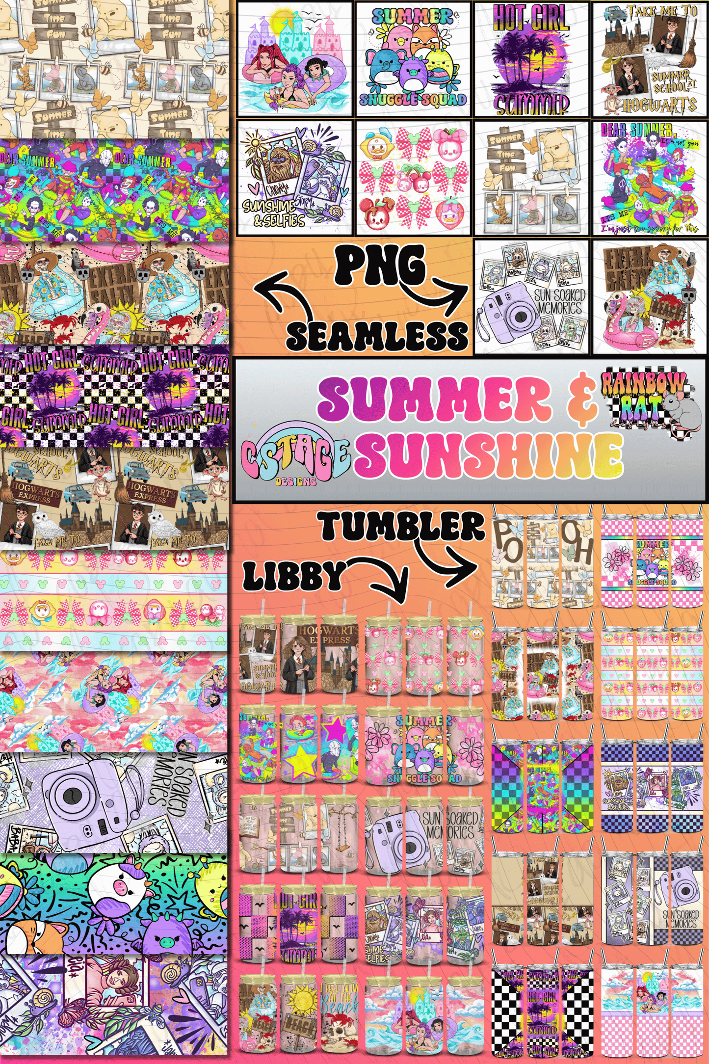 Summer & Sunshine Collab- Stage Designs X Rainbow Rat Designs