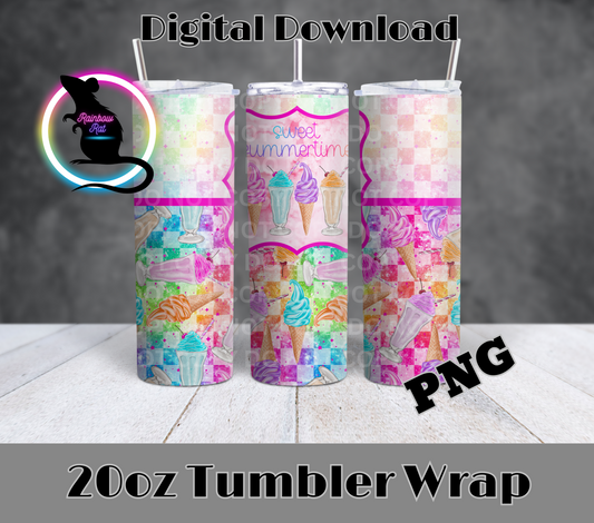 Sweet Summertime- 20oz Tumbler Wrap