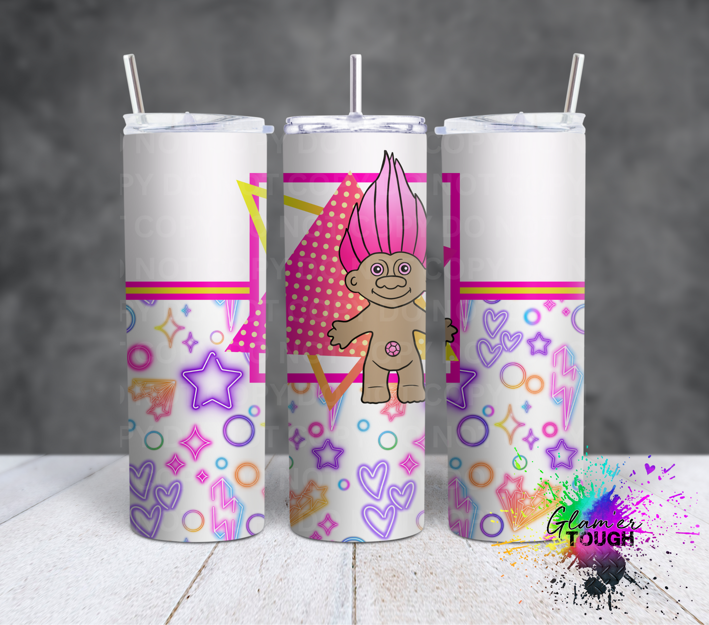 Neon Bridge Critter- 20oz Tumbler