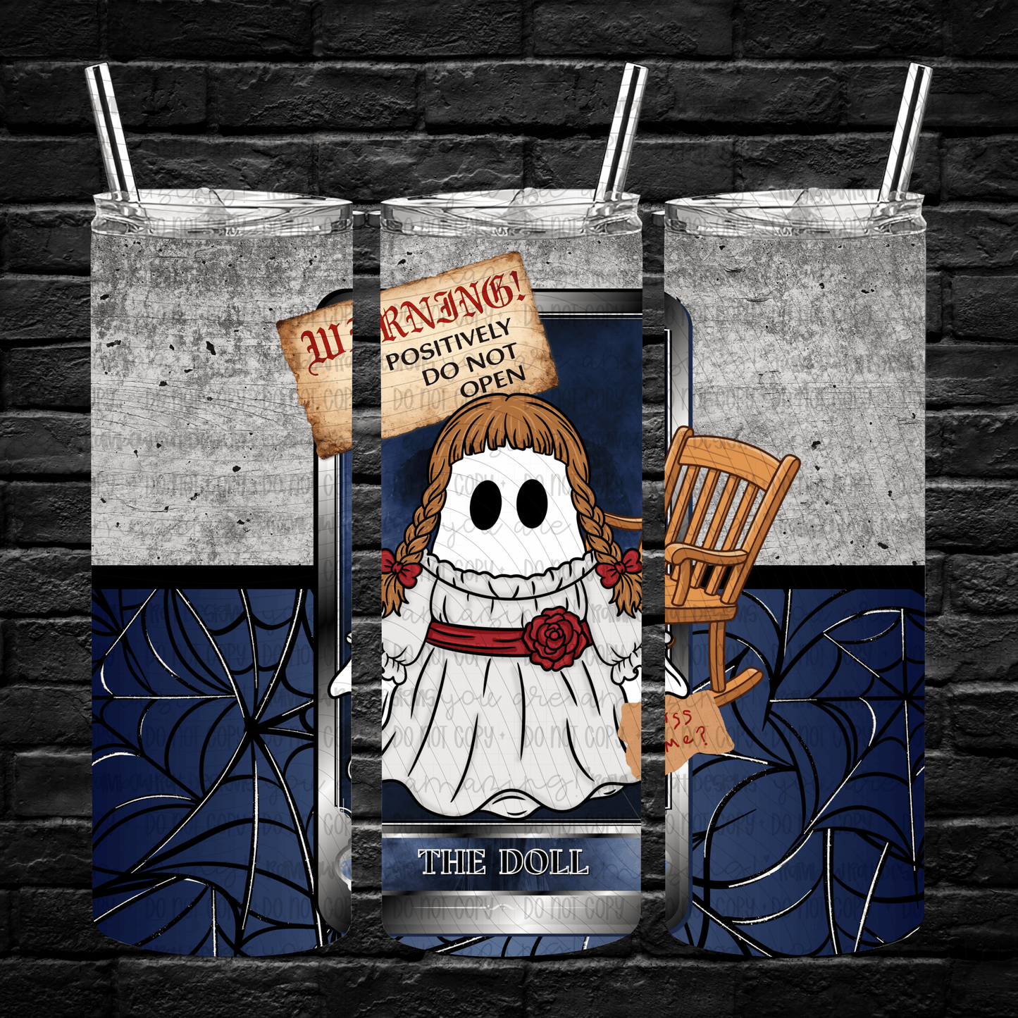 Ghostie Tarot- 20oz Tumbler Wrap Singles