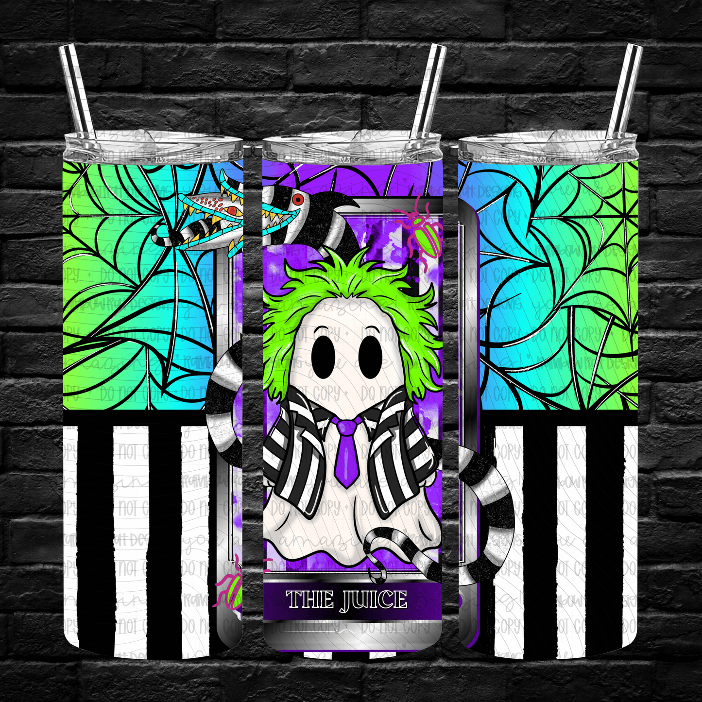 Ghostie Tarot- 20oz Tumbler Wrap Singles