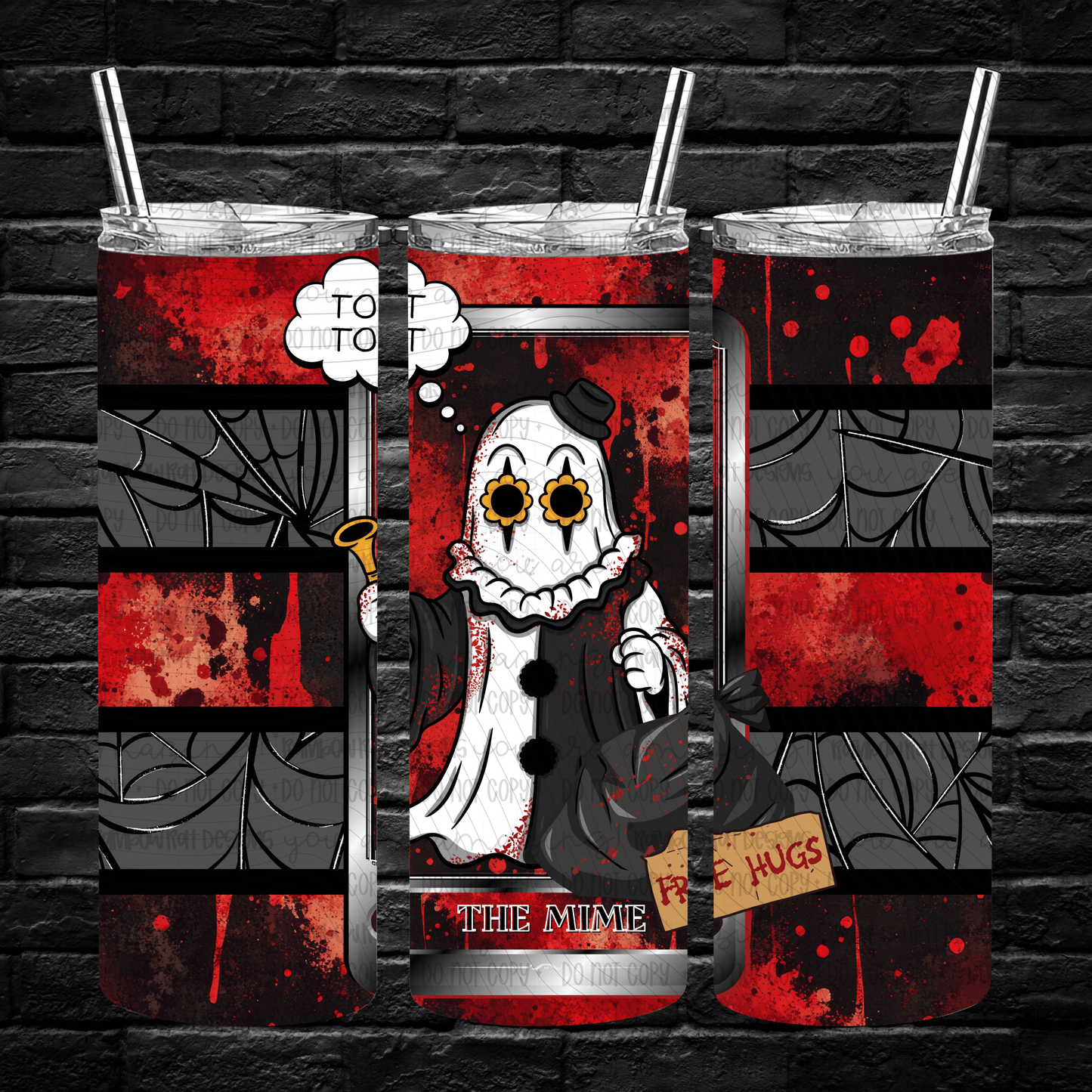 Ghostie Tarot- 20oz Tumbler Wrap Singles