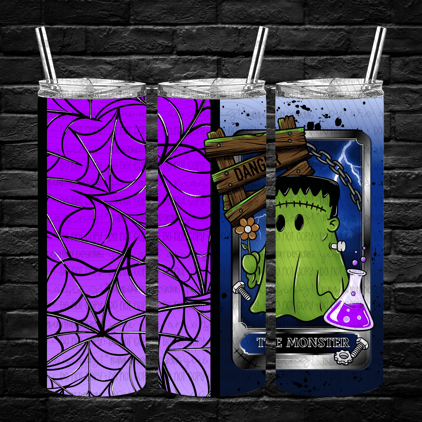 Ghostie Tarot- 20oz Tumbler Wrap Singles