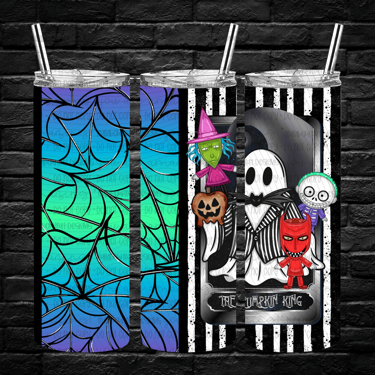 Ghostie Tarot- 20oz Tumbler Wrap Singles