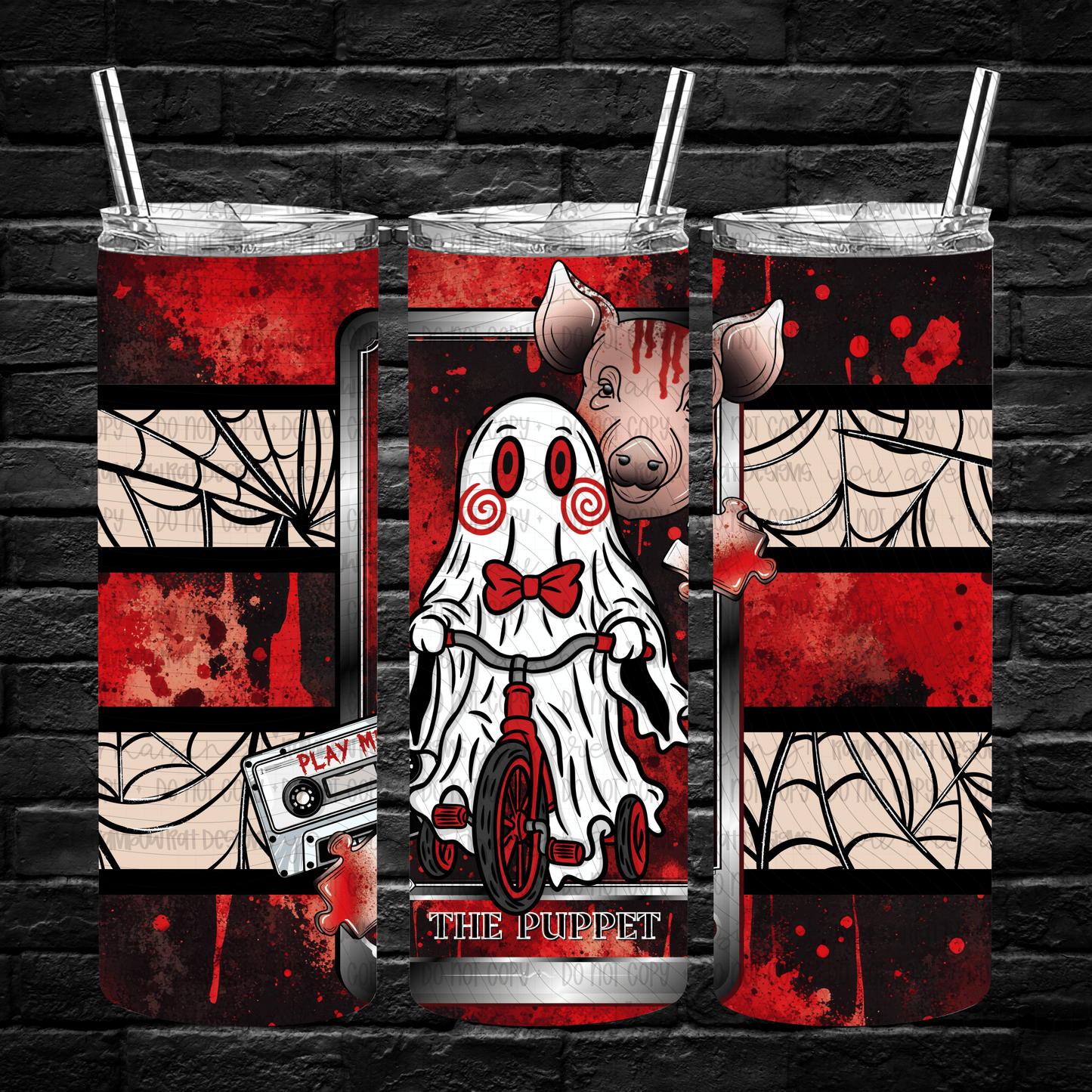 Ghostie Tarot- 20oz Tumbler Wrap Singles
