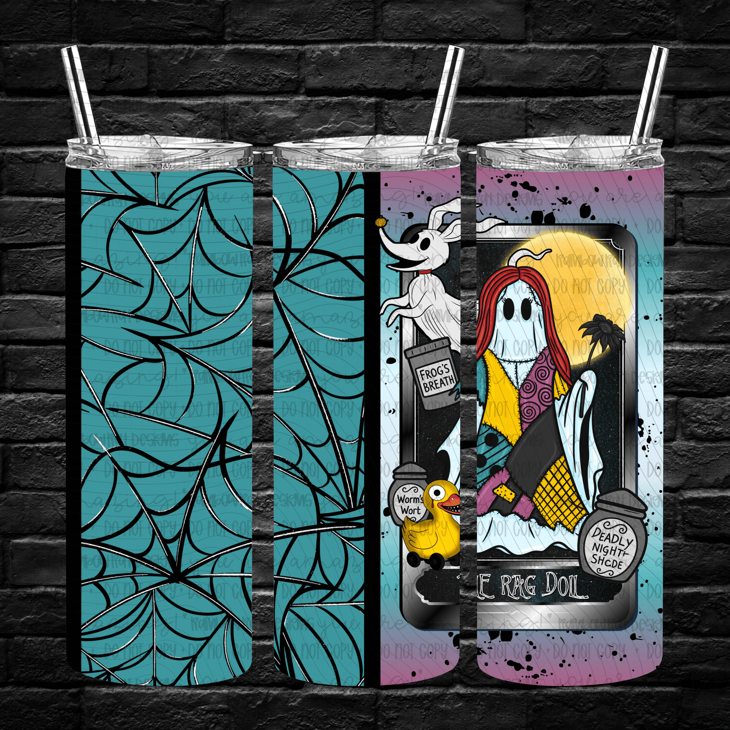 Ghostie Tarot- 20oz Tumbler Wrap Singles