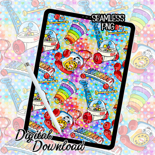 Playtime Rainbow- Seamless Design