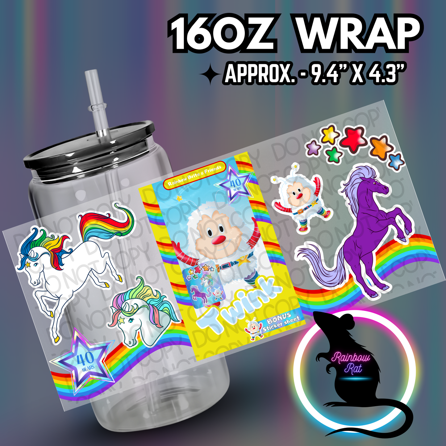 Rainbow Friends- Libby Wrap Singles