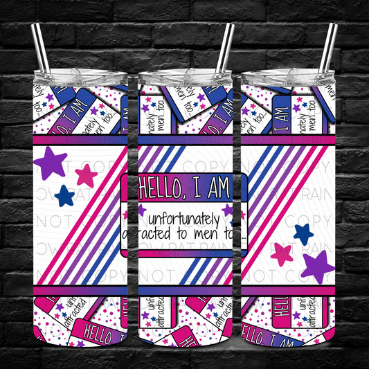 Hello, I am Name Tags- 20oz Tumbler Wrap Singles