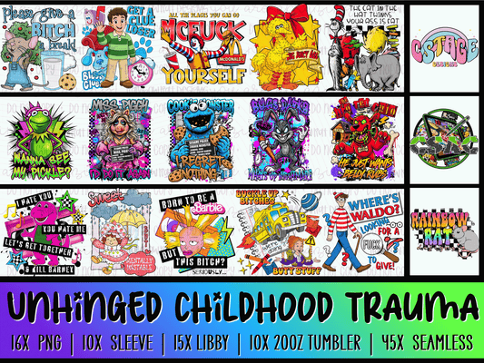 Unhinged Childhood Trauma Collab- CSAC X CStage X Rainbow Rat Designs