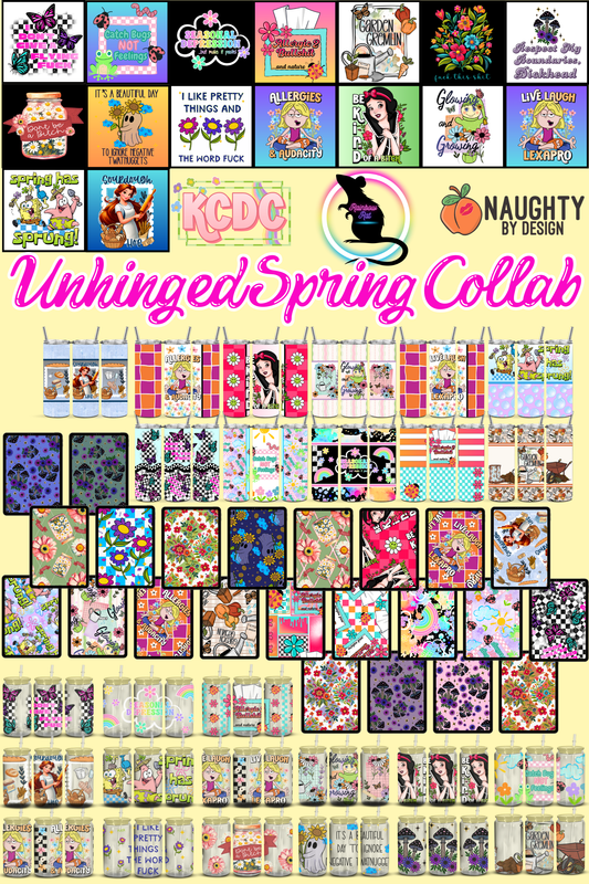 Unhinged Spring Collab- KCDC X Rainbow Rat Designs X Naughty By Design