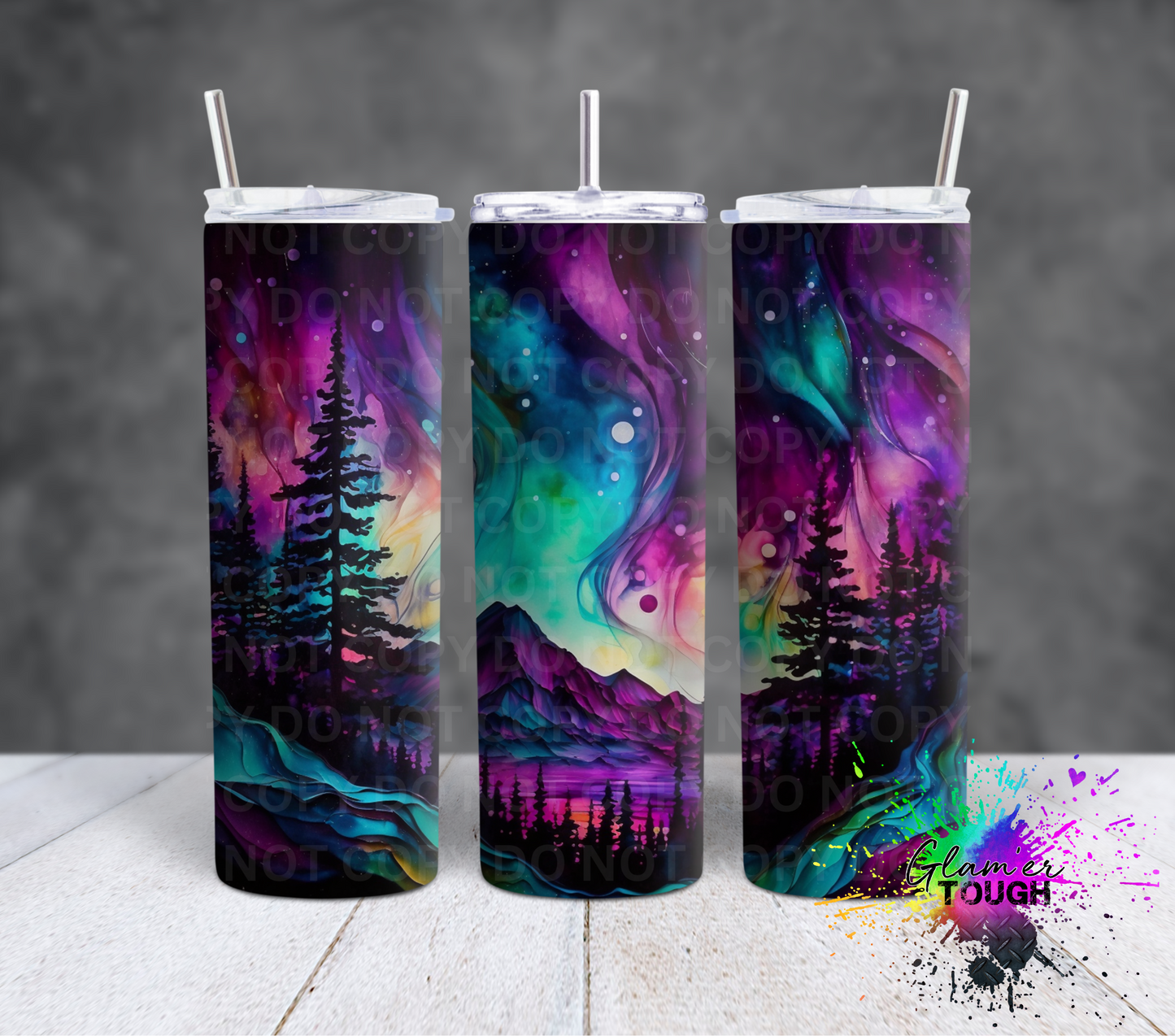 Vibrant Northern Lights- 20oz Tumbler