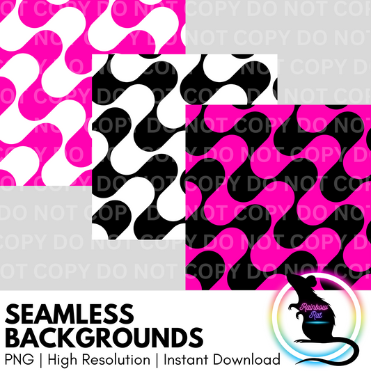 Groovy Waves- Seamless Background (3 pack)