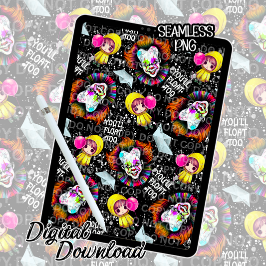 Neon Float- Seamless Design