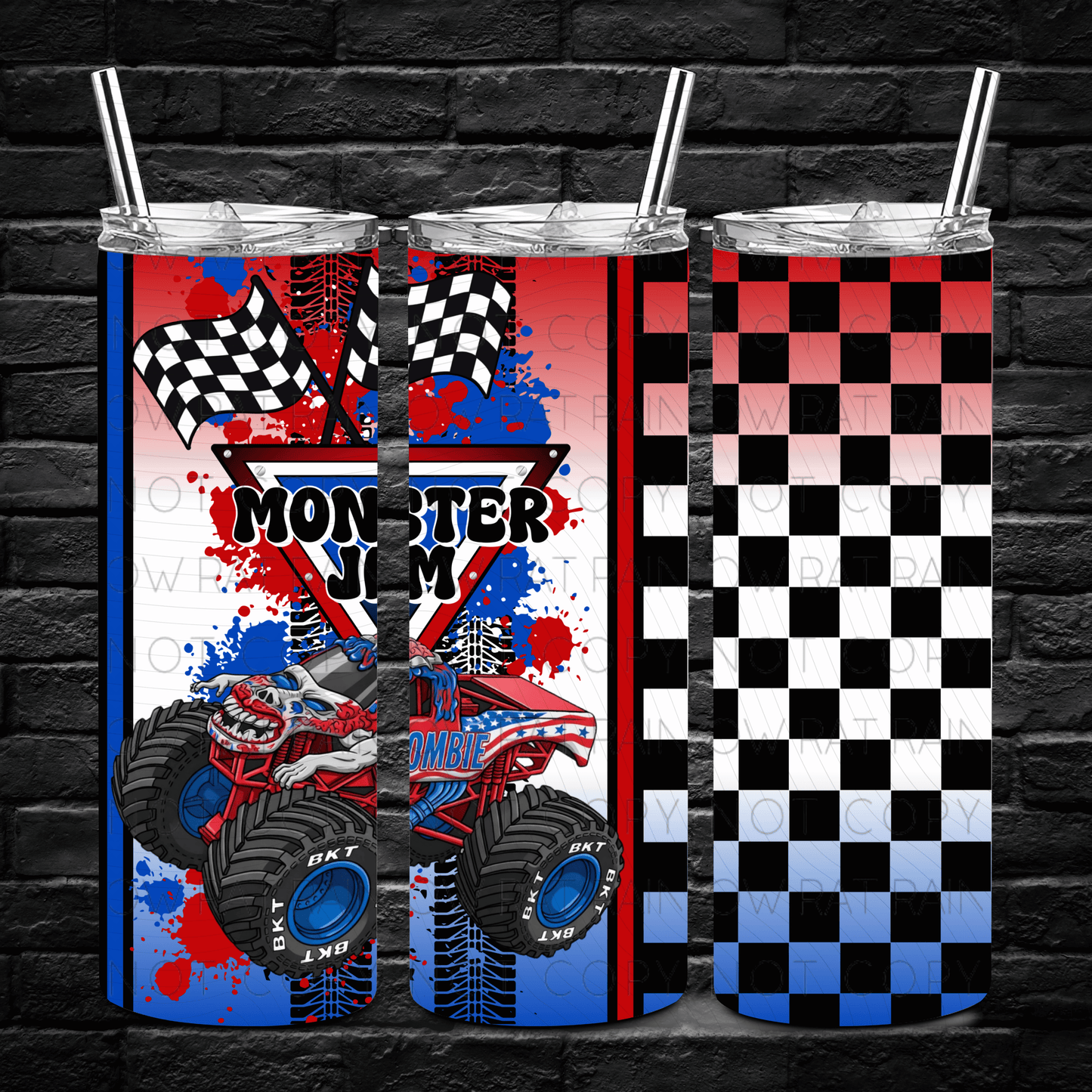 ❤️🤍💙 Mix M.Trucks - 20oz Tumbler Wrap Singles