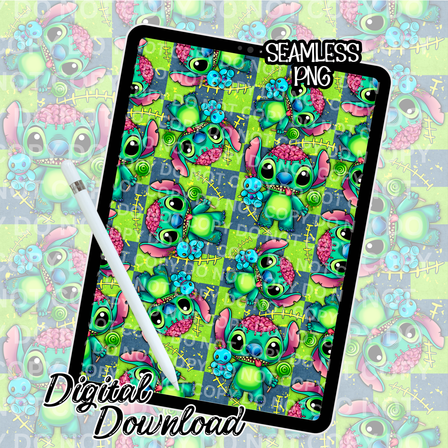 626 Zombie- Seamless Design
