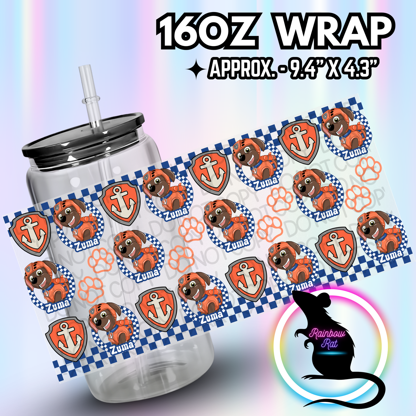 Patrol Dogs Tiled-Libby Wrap Singles